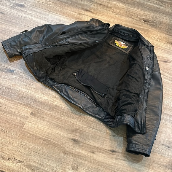 HARLEY-DAVIDSON Men Competition ll Touring Leather Jacket - Picture 8 of 16